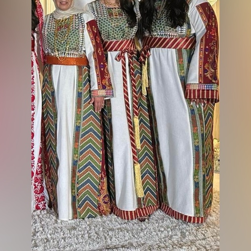 Palestinian thobe set of 3